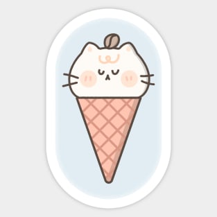 Cute Icecat - Cute illustrtion Sticker